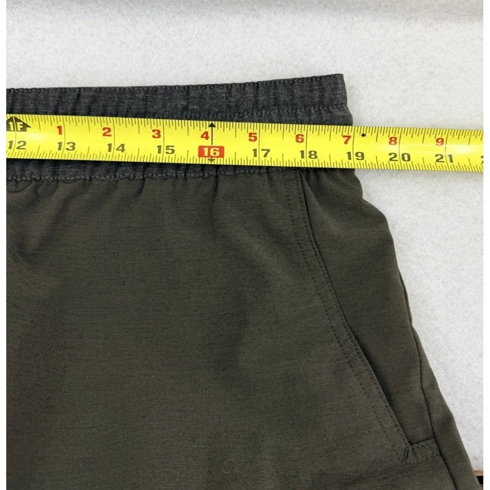 prAna Performance Slope Shorts Mens‎ XXL Green Quick Dry Elastic Waist 1963681